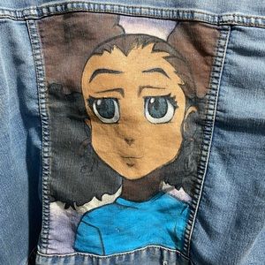 Hand Painted Forever 21 Jean Jacket 2X